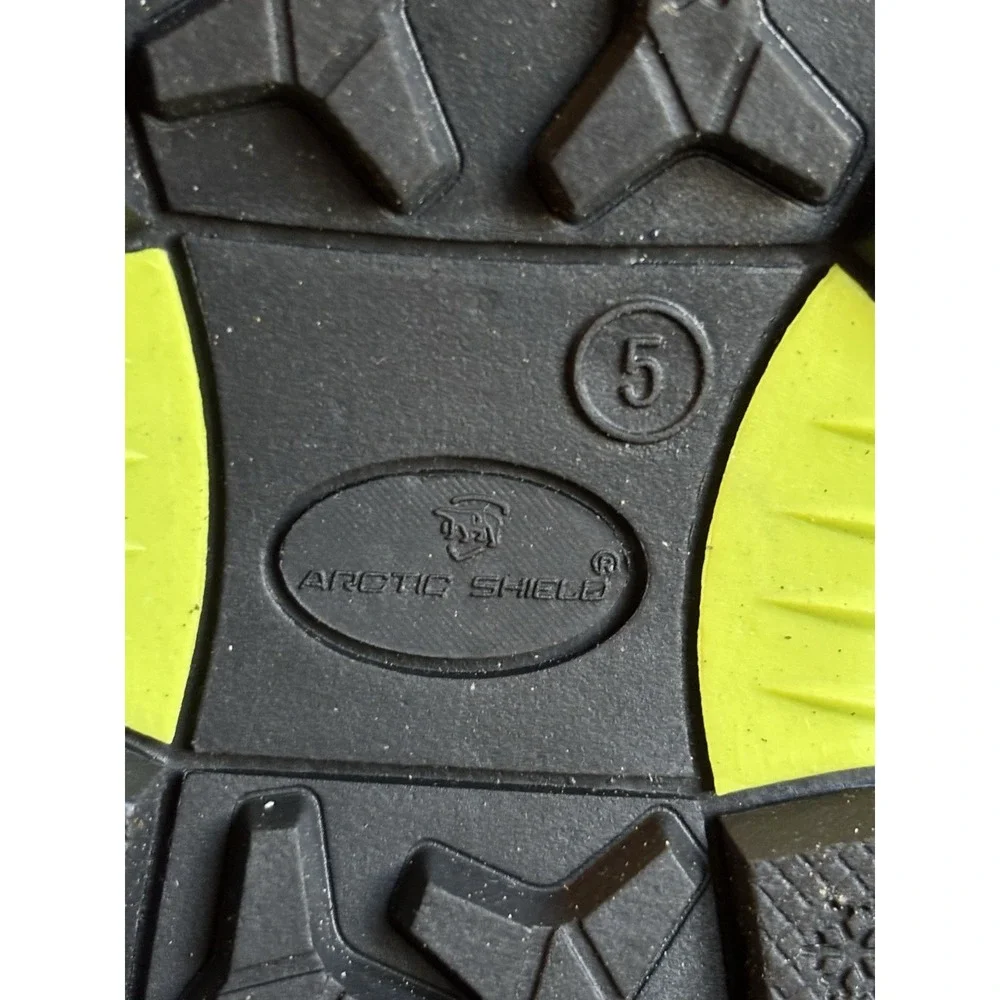 Arctic Shield Snow Boots Womens Size 5 90%+ Heat Retention Zip Up‎ Black/Blue